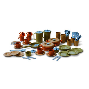 DÎNETTE DE 79 PIÈCES EN BIOPLASTIC,