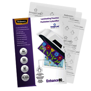 BOITE DE 100 POCHETTES DE PLASTIFICATION FELLOWES A4 100µ