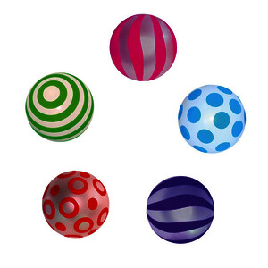 BALLON PVC REGONFLABLE AVEC MOTIFS