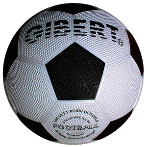 BALLON FOOT CAOUTCHOUC TAILLE 4