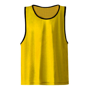 LOT DE 6 CHASUBLES AJOURÉES TAILLE S - JAUNE