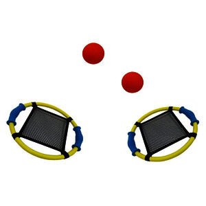 PAIRE DE RAQUETTES TRAMPOLINE  + 2 BALLES