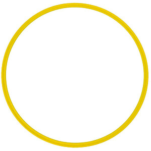 LOT DE 10 CERCEAUX PLATS D 60 CM - JAUNE