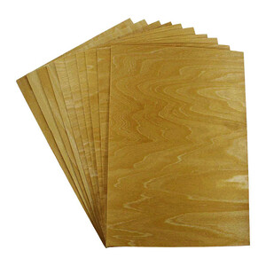 LOT DE 10 FEUILLES EN BOIS A4 21X29,7CM