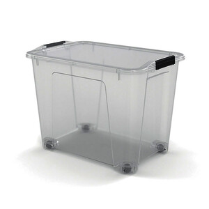 BAC DE RANGEMENT À ROULETTES 50L 78X56X16CM SUNDIS