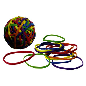 BOULE DE 70G DE BRACELETS ÉLASTIQUES FLUOS