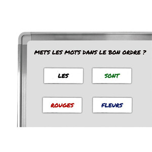 PLANCHE A4 14 ÉTIQUETTES BLANCHES MAGNÉTIQUES EFFA