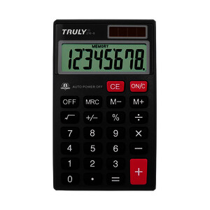 CALCULATRICE DE POCHE TRULY 8 CHIFFRES