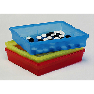 BACS TRANSPARENTS PLATS - LOT DE 3