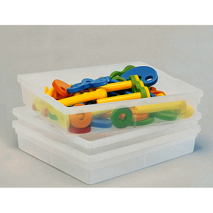 BACS TRANSPARENTS PLATS - LOT DE 3