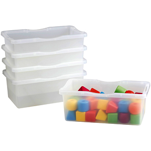 PETITS BACS TRANSPARENTS - LOT DE 5