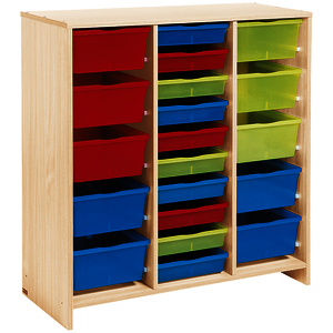 MEUBLE HAUT 20 BACS MULTICOLORES