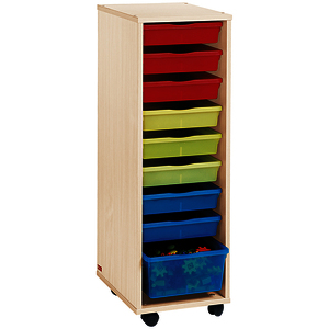 COLONNE HAUTE À BACS MULTICOLORES