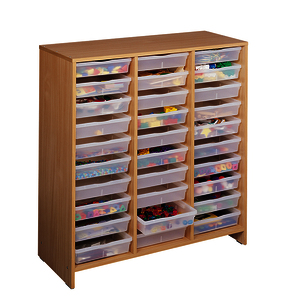 MEUBLE HAUT 30 BACS INCOLORES