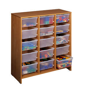 MEUBLE HAUT 15 BACS INCOLORES