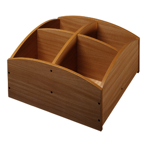 BAC À LIVRES 4 CASES BAS À ROULETTES