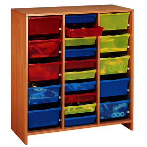 MEUBLE HAUT 20 BACS MULTICOLORES