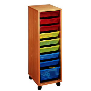 COLONNE HAUTE À BACS MULTICOLORES