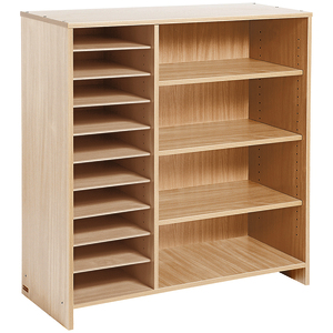 MEUBLE HAUT À CASES ET ÉTAGÈRES