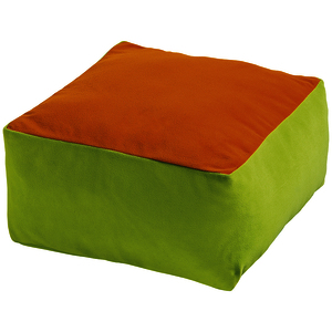 COUSSIN CARRÉ BICOLORE