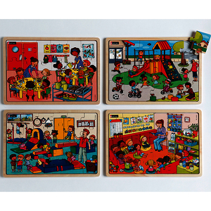 PUZZLES BOIS - ENSEMBLE A L'ECOLE