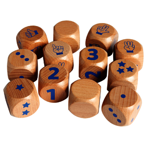 DÉS DE 1 À 3 - LOT DE 12