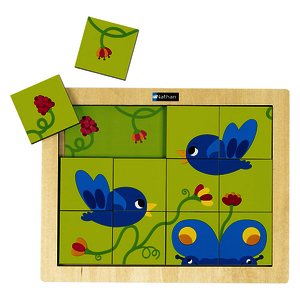 Les oiseaux et le papillon