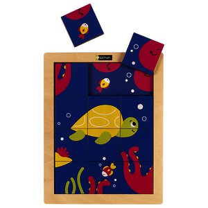 PETIT PUZZLE MAGIQUE - LA TORTUE ET LA PIEUVRE