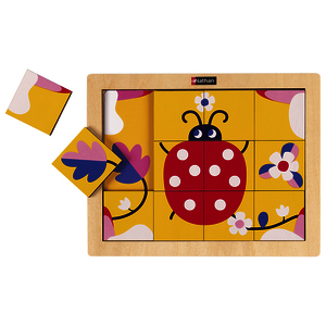 PETIT PUZZLE MAGIQUE - LA COCCINELLE ET LES CHAMPIGNONS