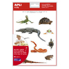 144 GOMMETTES RÉALISTES REPTILES ET AMPHIBIENS
