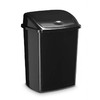 POUBELLE CEP PLASTIQUE COUVERCLE BASCULANT 50L COLORIS NOIR 405X310X685MM