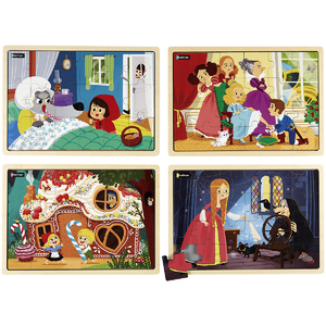 LES CONTES 3 - LOT DE 4 PUZZLES