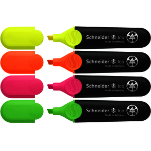 JOB 4 SURLIGNEURS COLORIS ASSORTIS