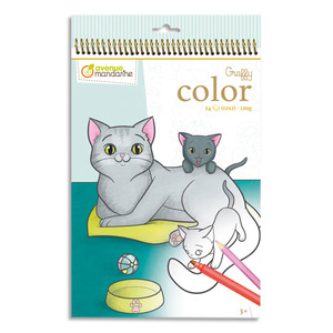 GRAFFY COLOR ANIMAUX FAMILIERS MAMAN-BÉBÉ