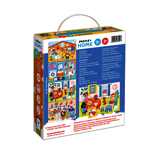 PUZZLE LA MAISON 24 PIECES + 32 CARTES ILLUSTREES