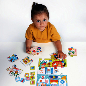 PUZZLE LA MAISON 24 PIECES + 32 CARTES ILLUSTREES