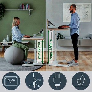 BUREAU ASSIS DEBOUT COMPACT ELECTRIQUE