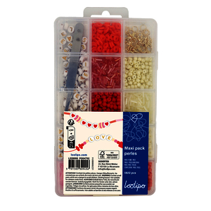 PACK 1800 PERLES ASSORTIES - THEME LOVE