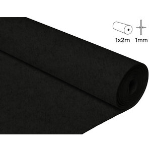 1 ROULEAU FEUTRINE NOIR 100X200CM