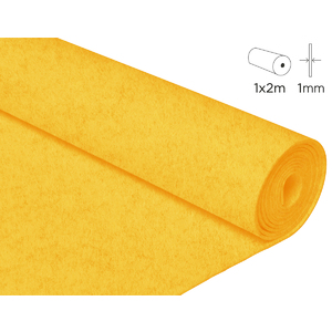 1 ROULEAU FEUTRINE JAUNE 100X200CM