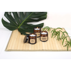 6 POMMADIERS 60 ML VERRE AMBRE + COUVERCLES