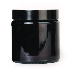 6 POMMADIERS 120 ML VERRE AMBRE + COUVERCLES