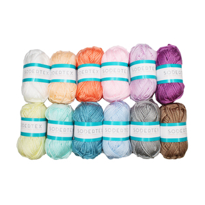 12 PELOTES LAINE COLORIS PASTELS ASSORTIS