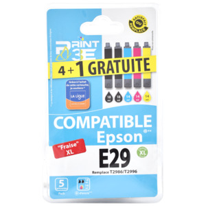 P3E EPSON E29 MULTIPACK 4 COULEURS + 1 BK GRATUITE