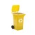 POUBELLE Q-CONNECT CONTENEUR PLASTIQUE COUVERCLE 100L 470X750X370MM PLASTIQUE EMBALLAGES COLORIS JAUNE.